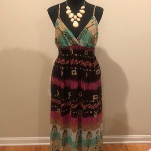 Multicolored maxi dress